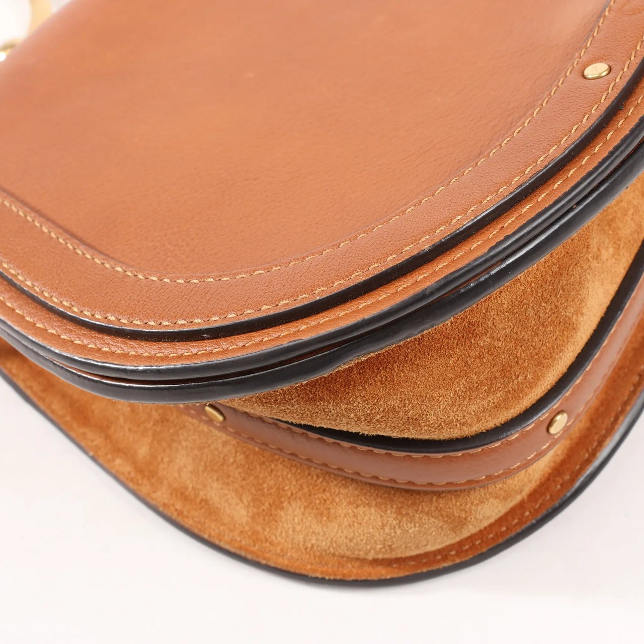 Chloé CHLOE Nile Leather Small 2Way Shoulder Bag in Brown Bruin