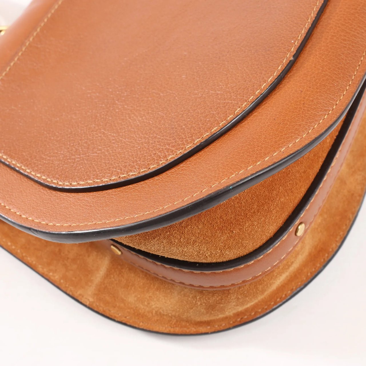 Chloé CHLOE Nile Leather Small 2Way Shoulder Bag in Brown Bruin