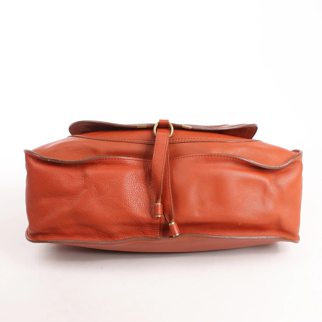 Chloé Chloe Marcie Leather Large Handbag in Brown Bruin