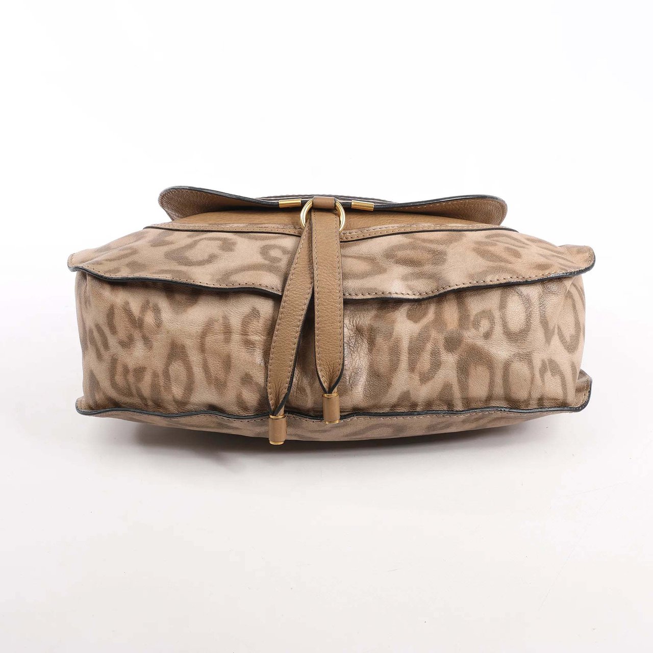 Chloé Chloe Marcie Medium Leather Leopard Pattern Handbag in Brown, Limited Edition Bruin