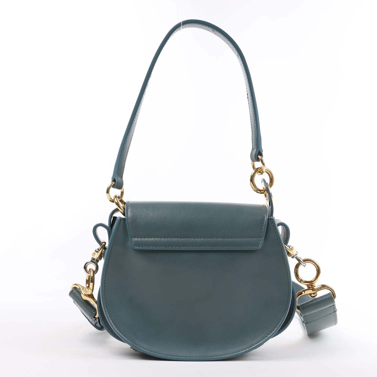 Chloé Chloe Tess Small Leather 2Way Handbag in Blue Blauw