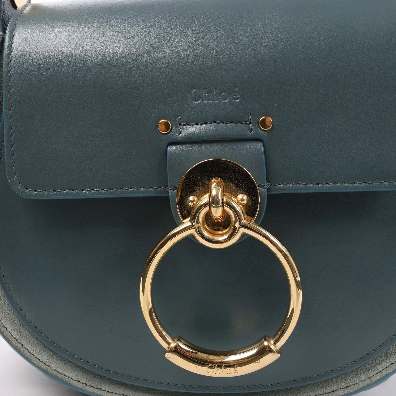 Chloé Chloe Tess Small Leather 2Way Handbag in Blue Blauw