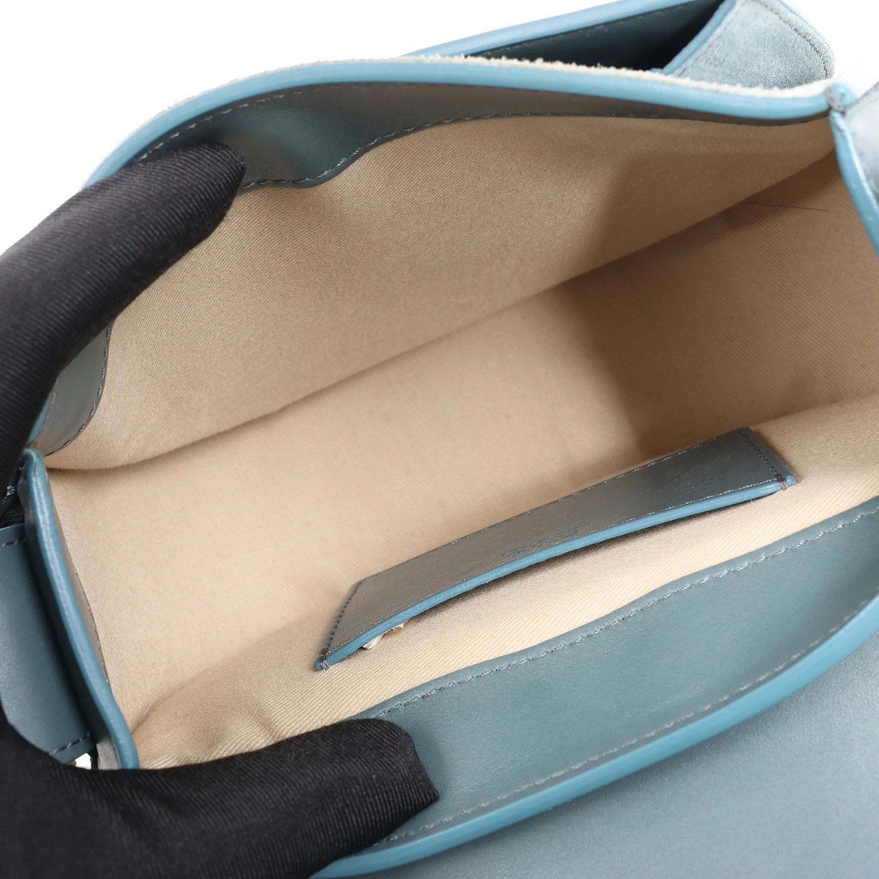 Chloé Chloe Tess Small Leather 2Way Handbag in Blue Blauw