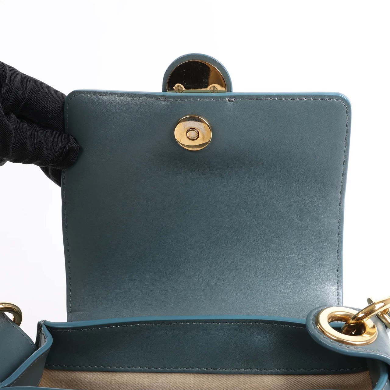 Chloé Chloe Tess Small Leather 2Way Handbag in Blue Blauw