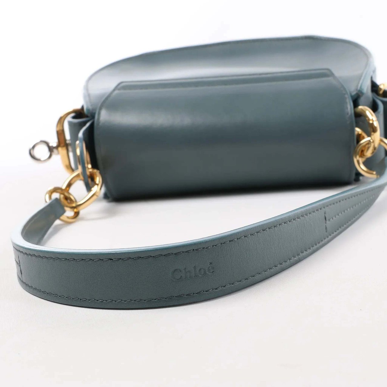 Chloé Chloe Tess Small Leather 2Way Handbag in Blue Blauw