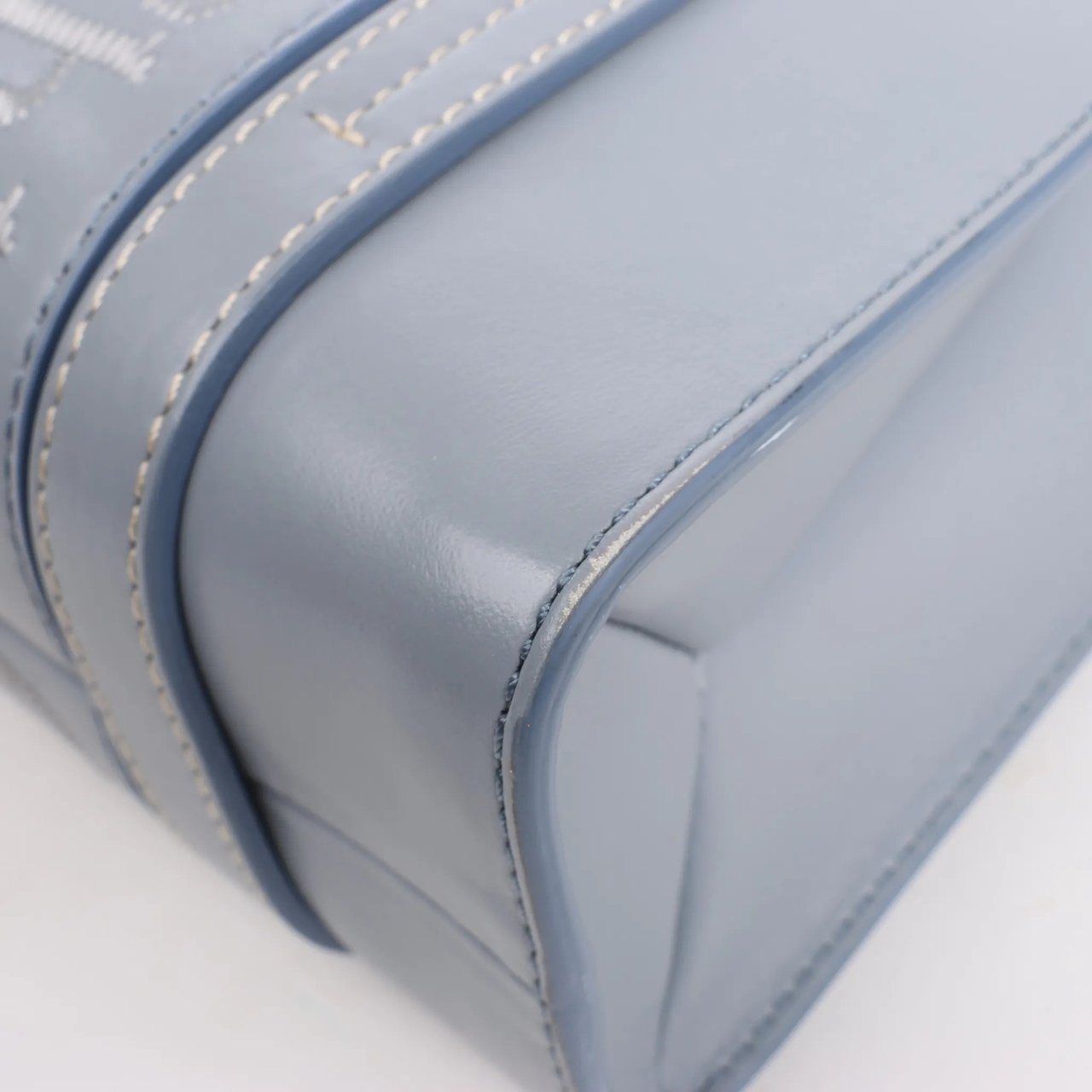 Chloé Chloé Woody Small Leather 2Way Handbag in Blue Blauw