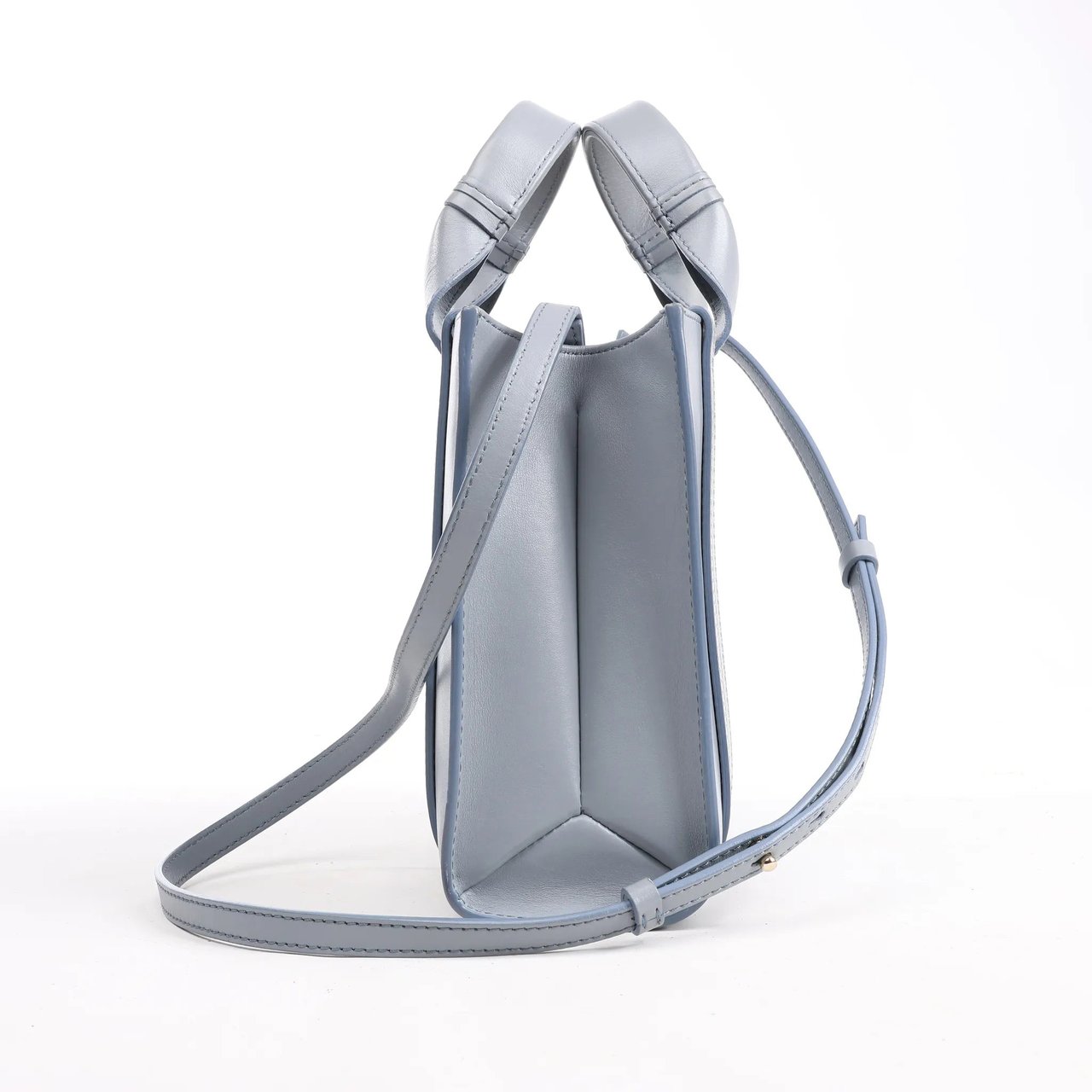 Chloé Chloé Woody Small Leather 2Way Handbag in Blue Blauw