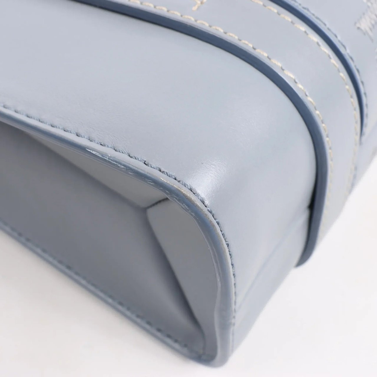 Chloé Chloé Woody Small Leather 2Way Handbag in Blue Blauw