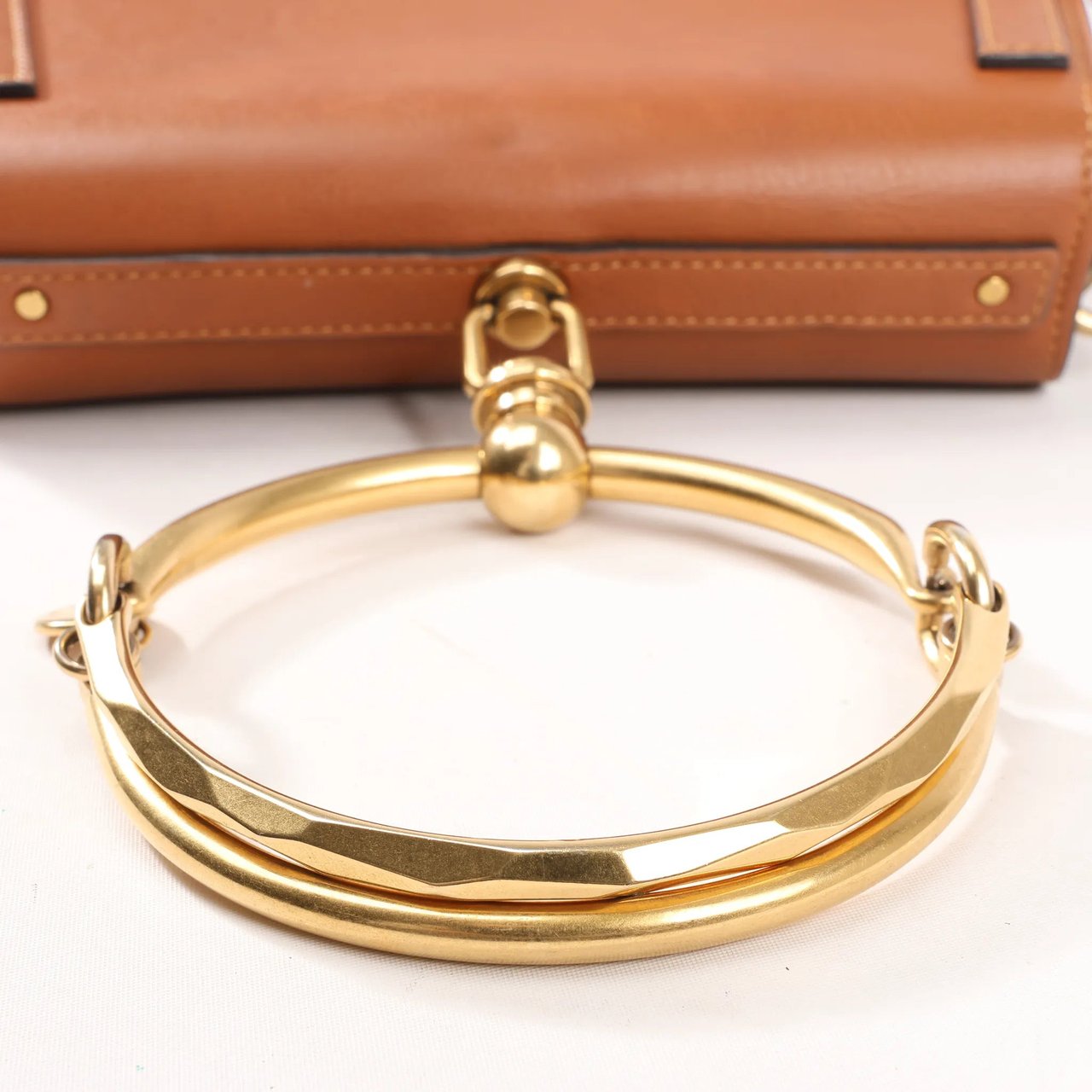 Chloé CHLOE Nile Leather Small 2Way Shoulder Bag in Brown Bruin