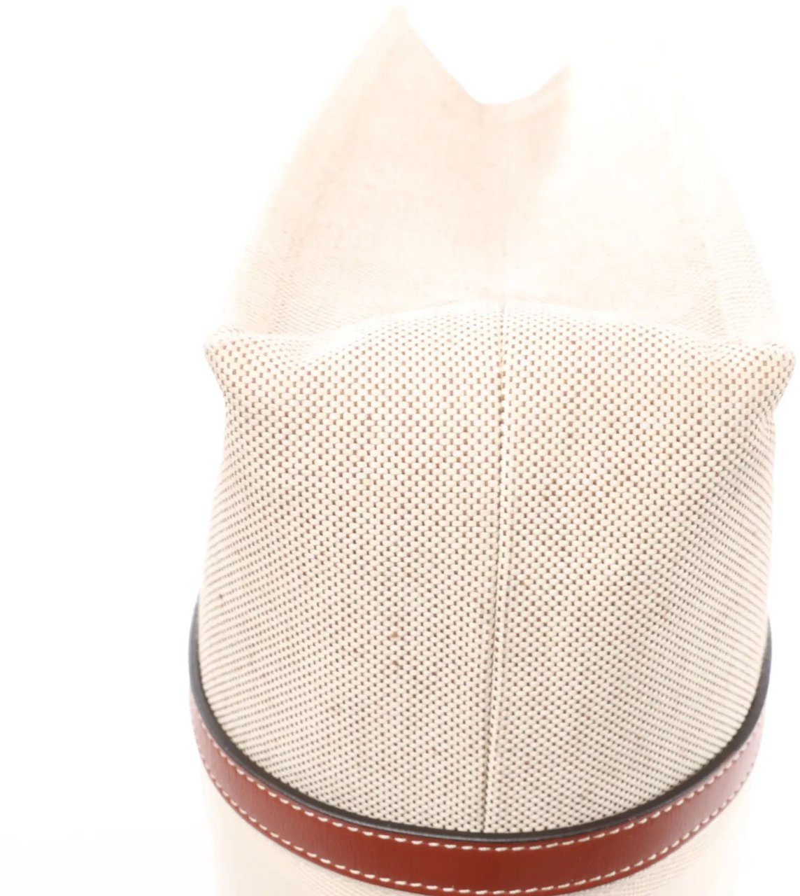 Chloé CHLOE Woody Large Canvas & Leather Tote Shoulder bag in Beige x Brown Beige