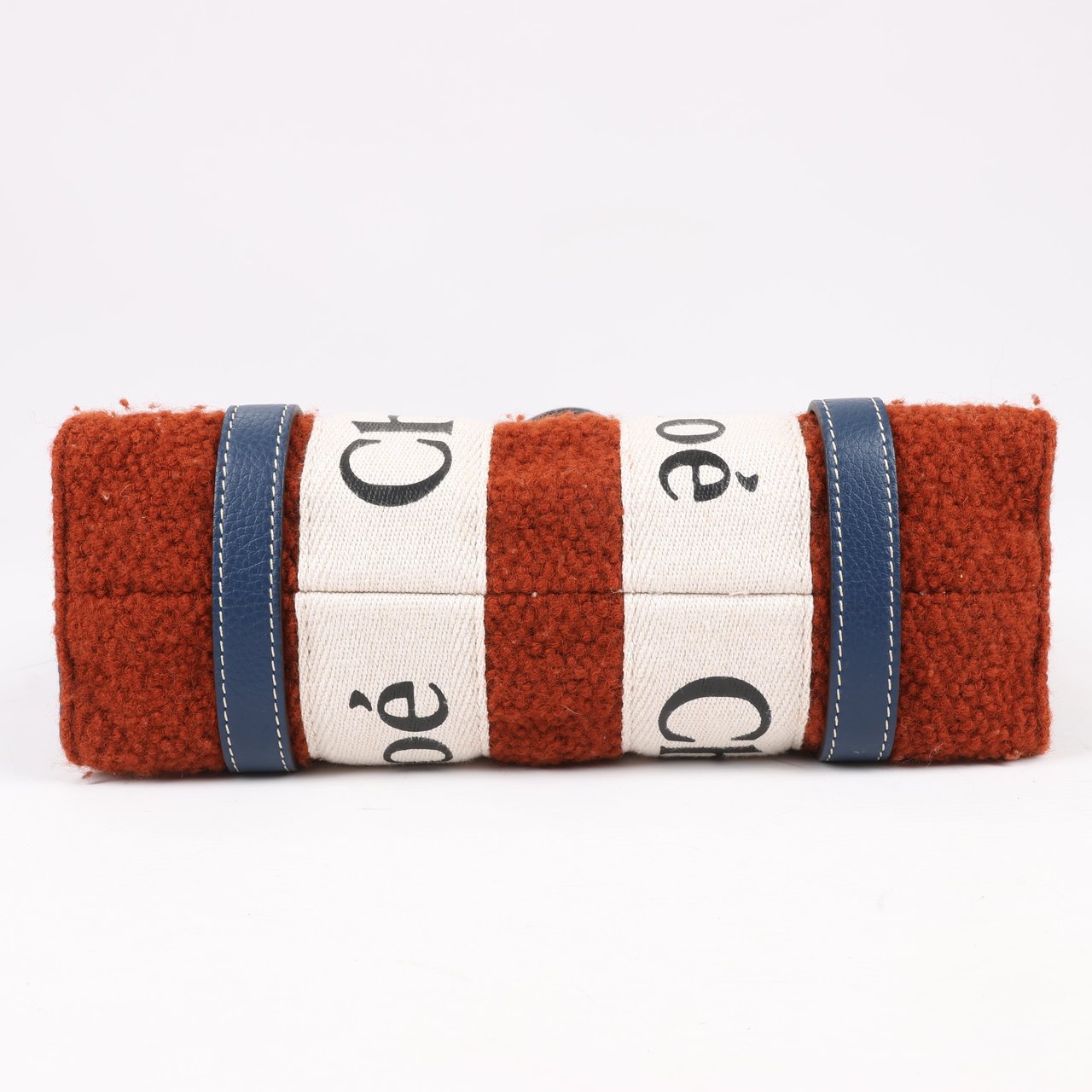 Chloé Chloé Woody Small Wool & Leather 2Way Crossbody Bag in Brown Divers