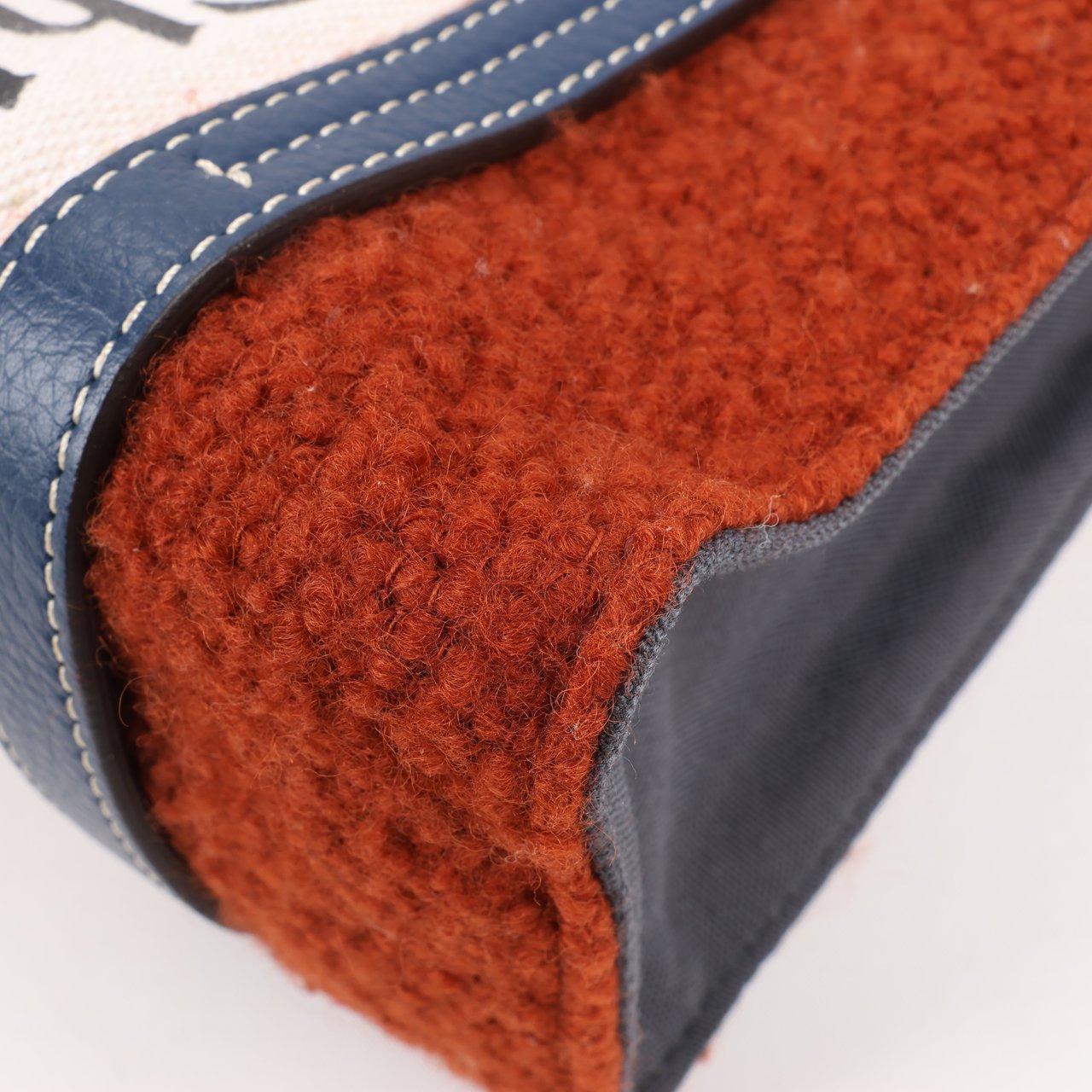 Chloé Chloé Woody Small Wool & Leather 2Way Crossbody Bag in Brown Divers