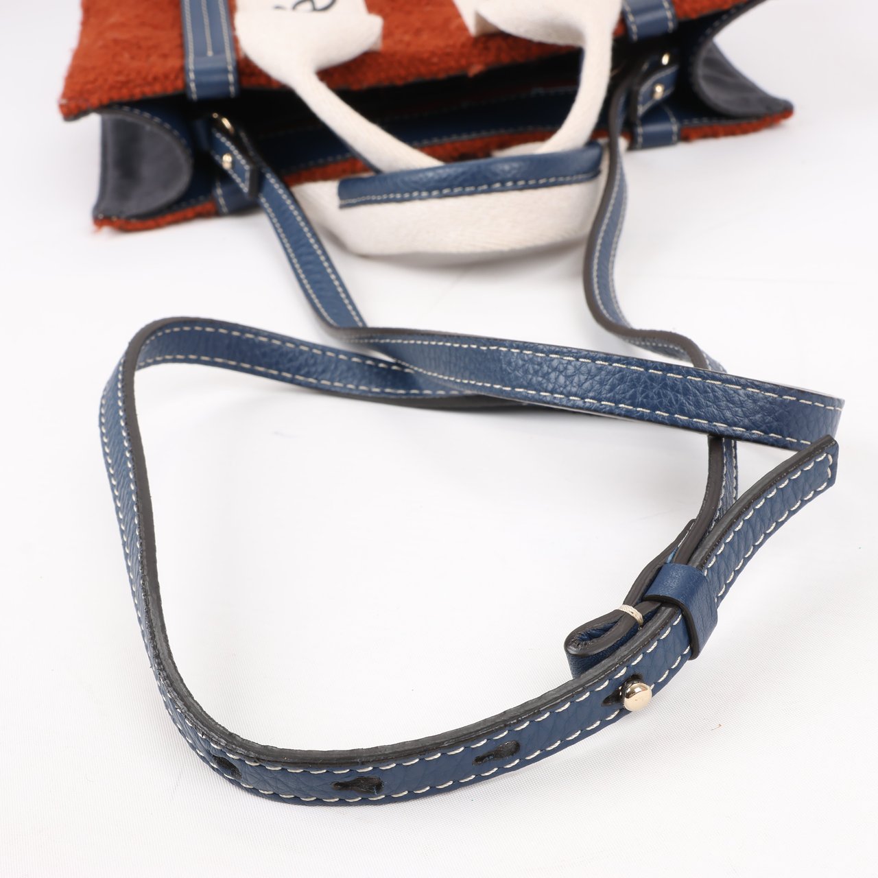 Chloé Chloé Woody Small Wool & Leather 2Way Crossbody Bag in Brown Divers