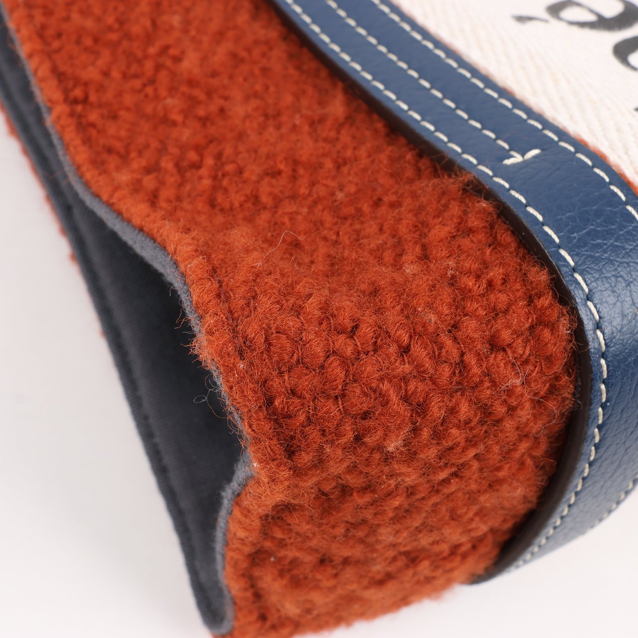 Chloé Chloé Woody Small Wool & Leather 2Way Crossbody Bag in Brown Divers