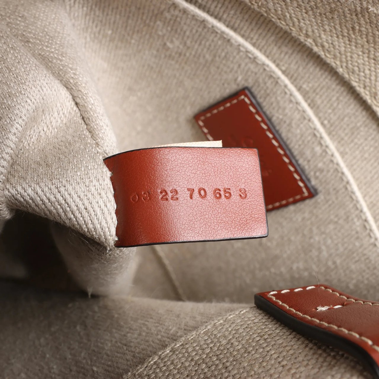 Chloé Chloé Woody Small Canvas & Leather 2Way Handbag in Beige x Brown Divers