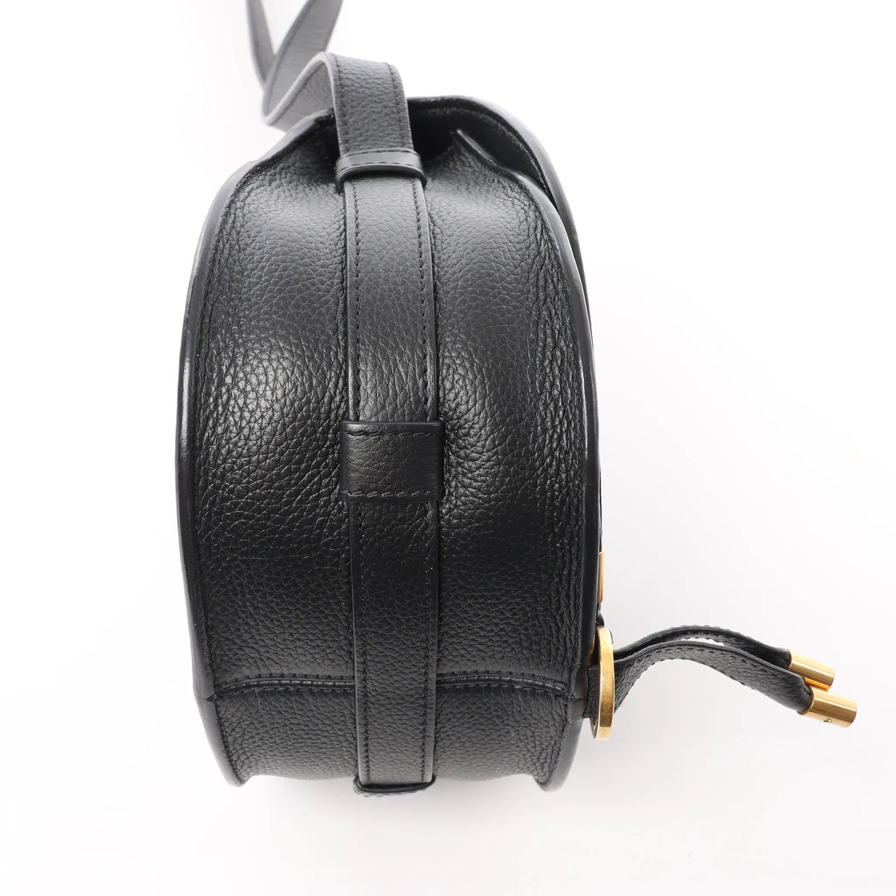 Chloé Chloe Marcie Mini Leather Crossbody Bag in Black Zwart