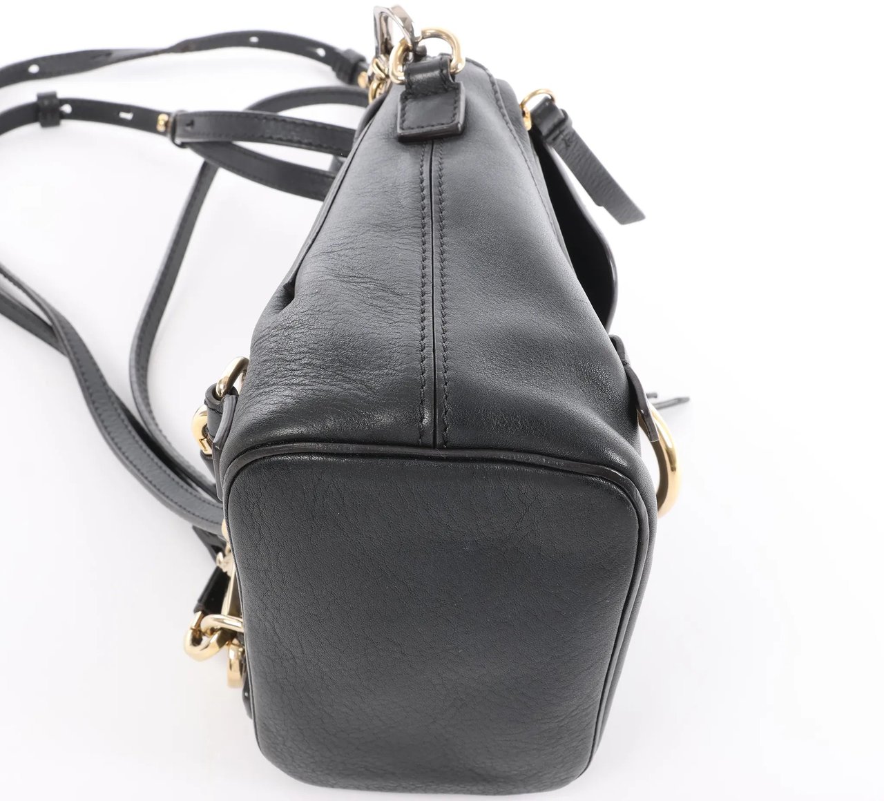 Chloé Chloe Faye Leather x Suede Backpack in Black Zwart