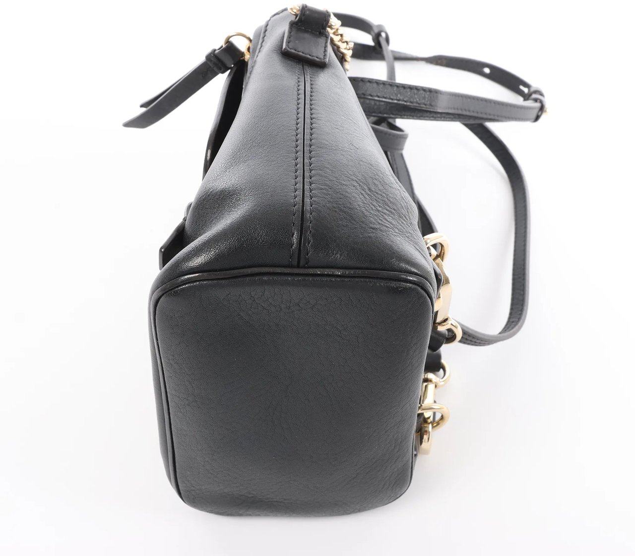 Chloé Chloe Faye Leather x Suede Backpack in Black Zwart