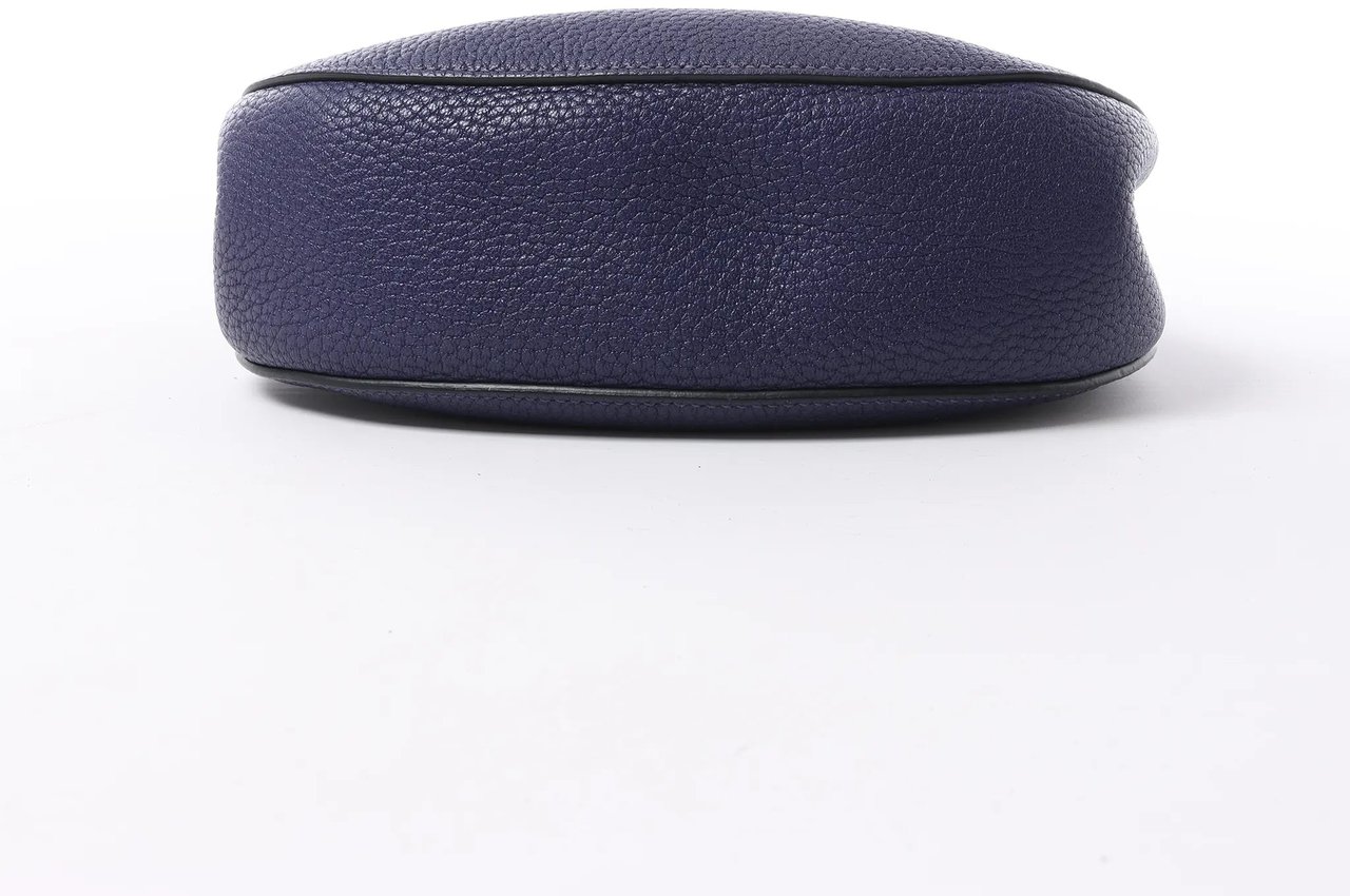 Chloé Chloe Drew Leather Chain Crossbody Bag in Navy Blue Navy