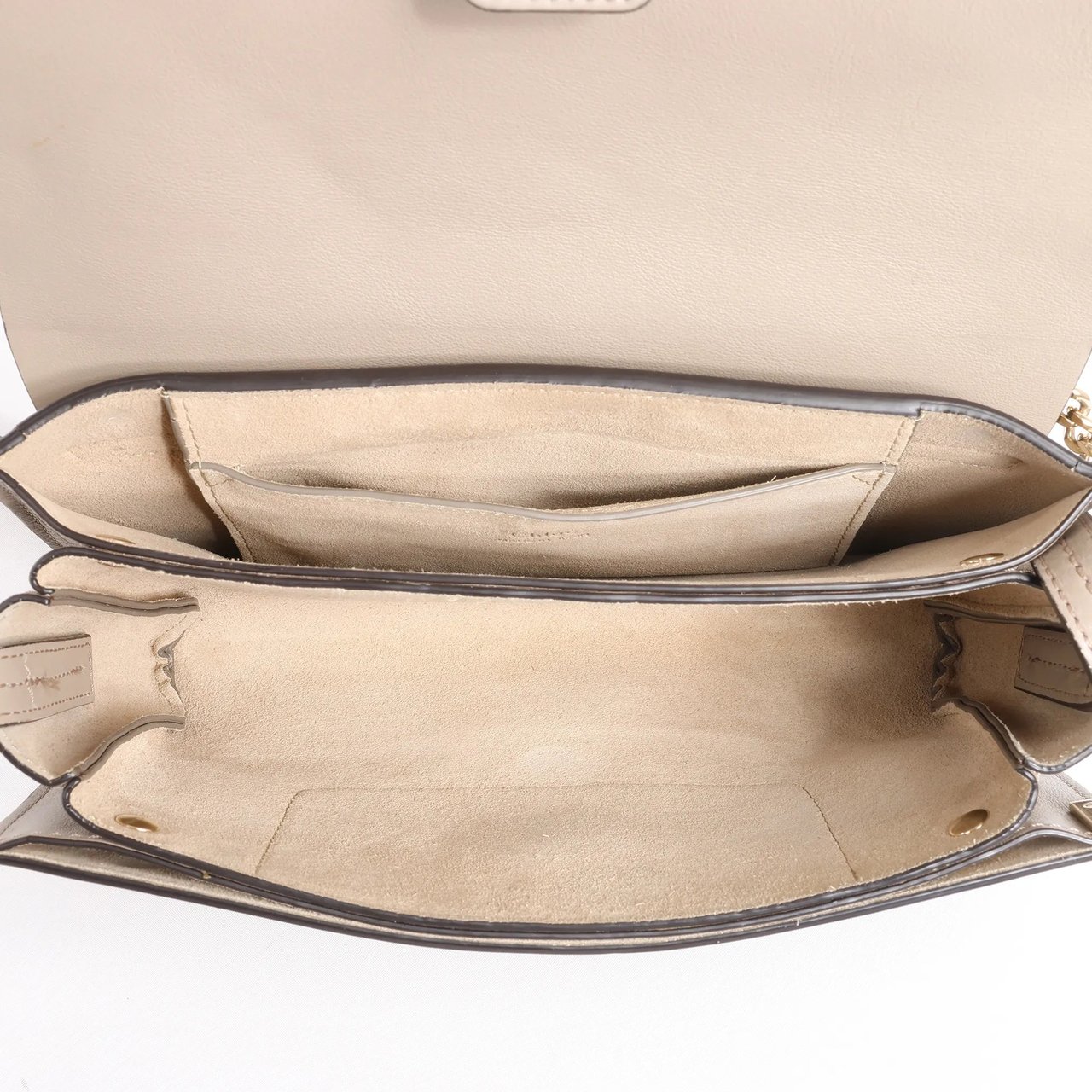 Chloé Chloe Faye Suede x Leather Crossbody bag in Beige Beige
