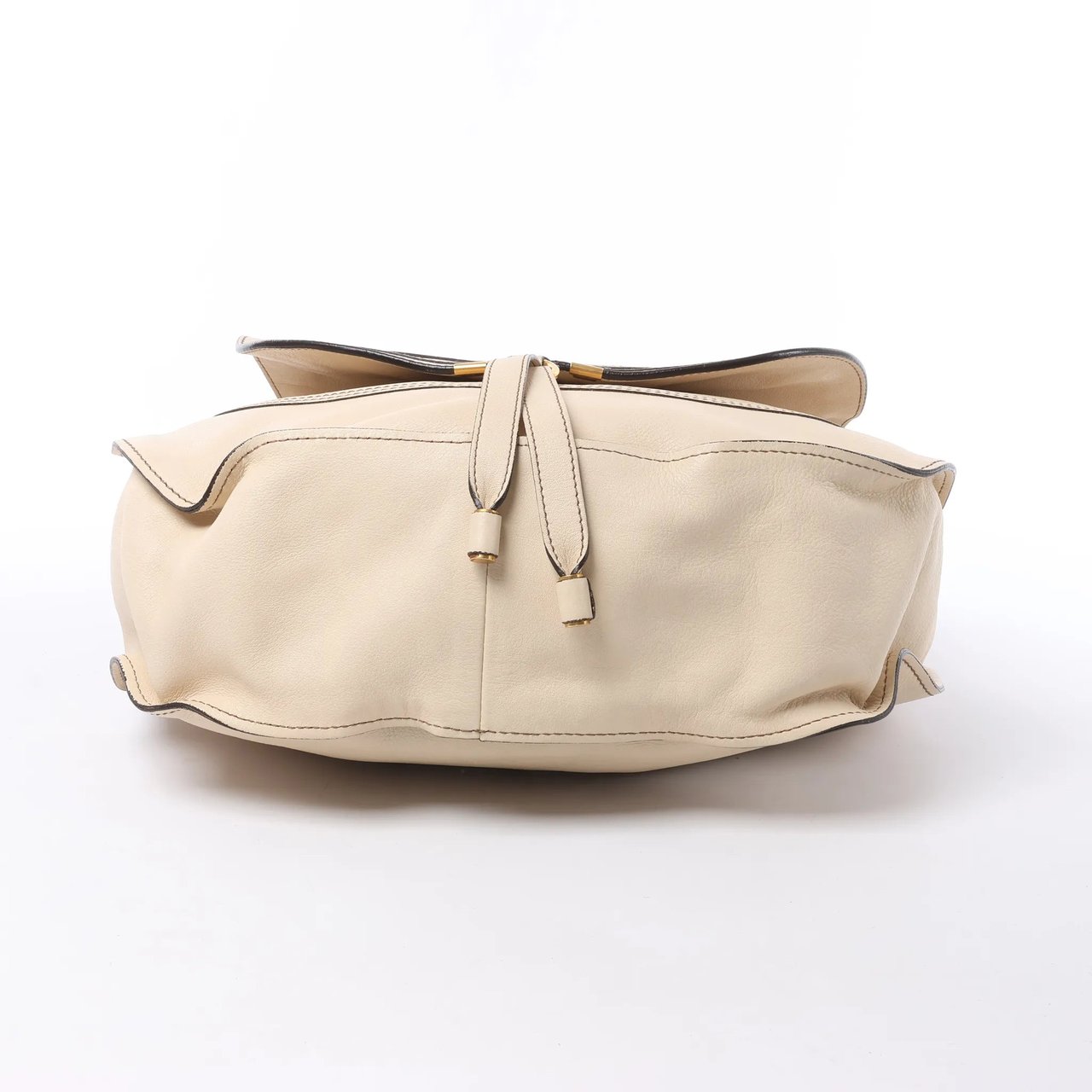 Chloé Chloe Marcie Leather Hobo Handbag in Beige Beige