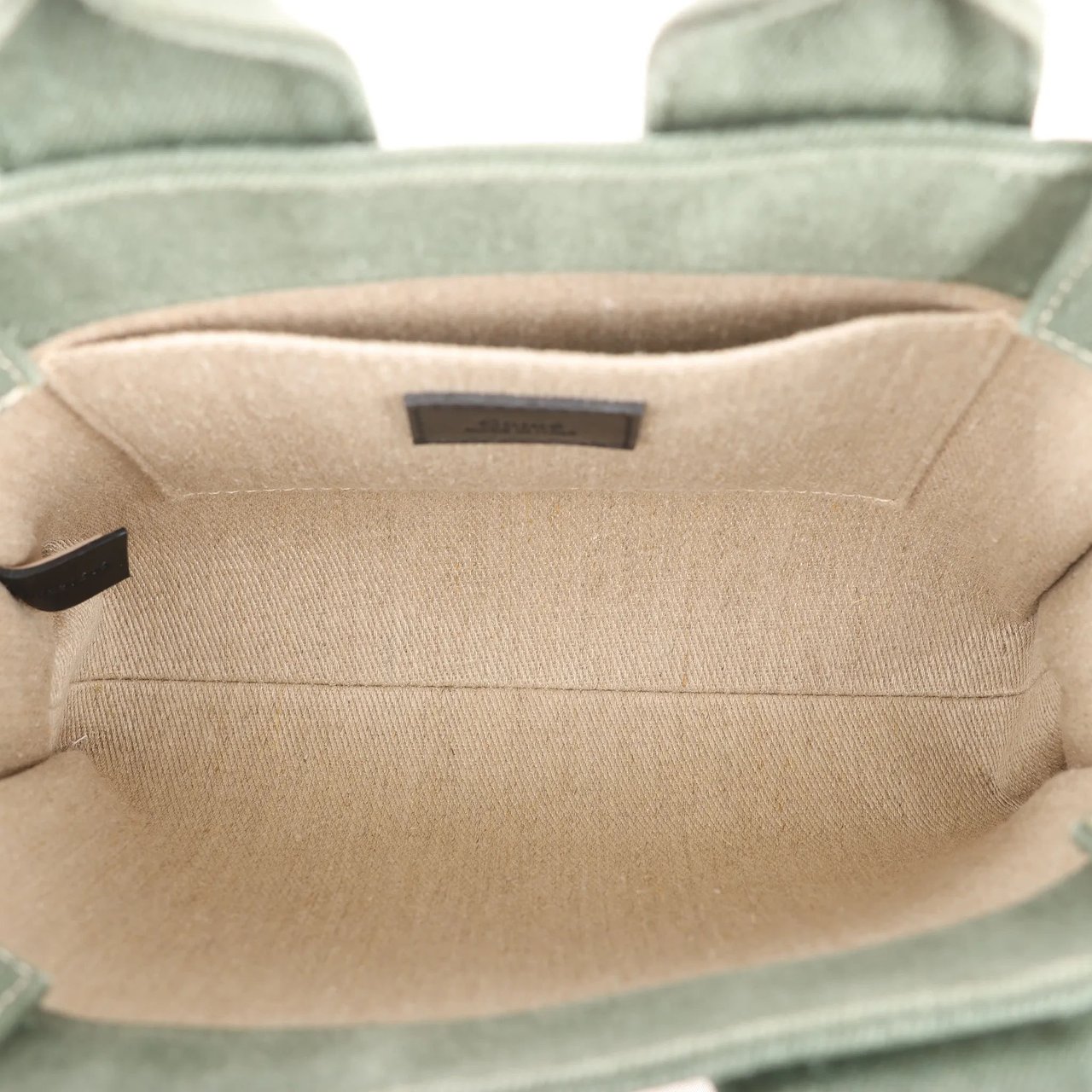 Chloé Chloé Woody Small Canvas 2Way Handbag in Green Groen