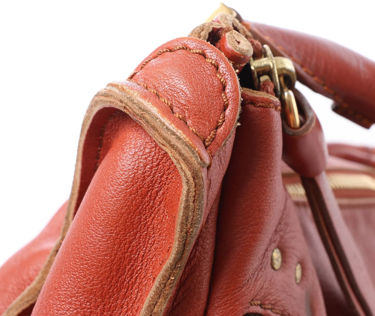 Chloé Chloe Marcie Medium Leather Shoulder Bag in Brown Bruin
