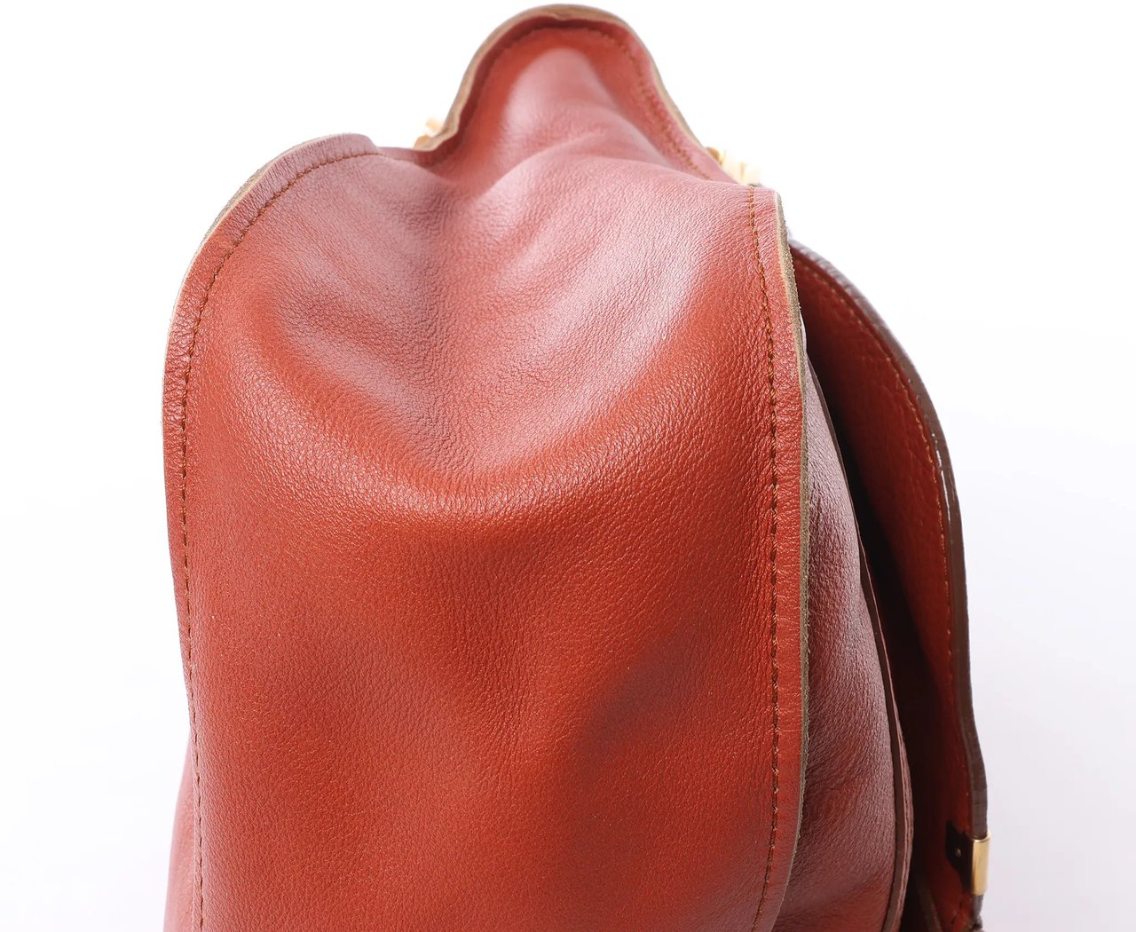 Chloé Chloe Marcie Medium Leather Shoulder Bag in Brown Bruin