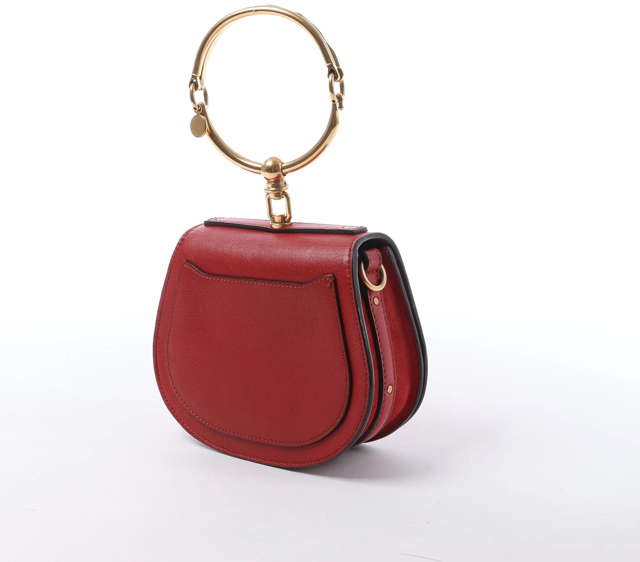 Chloé CHLOE Nile Leather Small 2Way Shoulder Bag in Red Divers