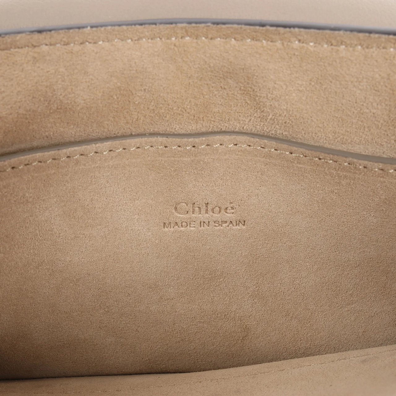 Chloé Chloe Faye Suede x Leather Crossbody bag in Beige Beige