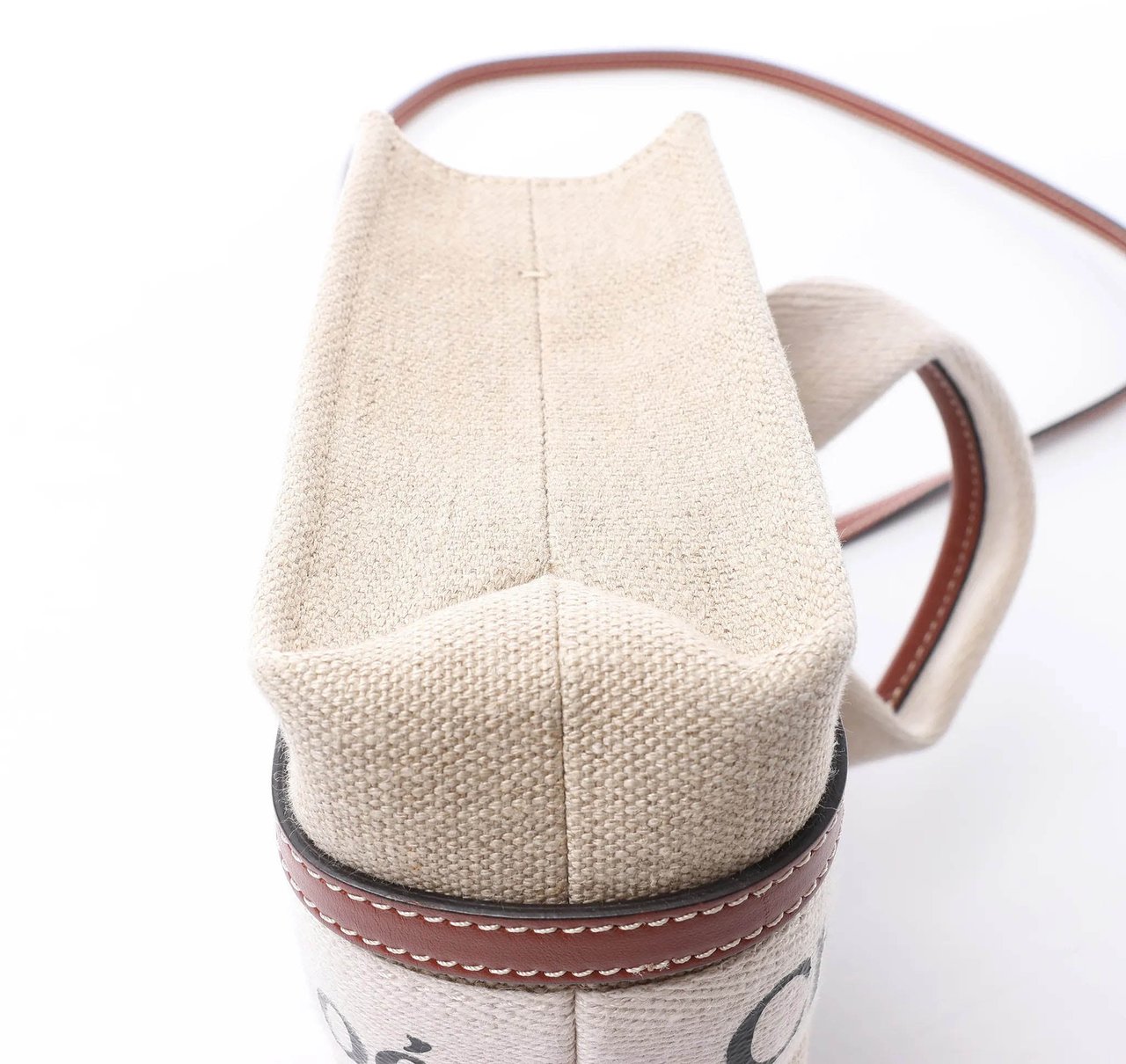 Chloé Woody Mini Canvas & Leather 2Way Handbag in Beige x Brown Divers