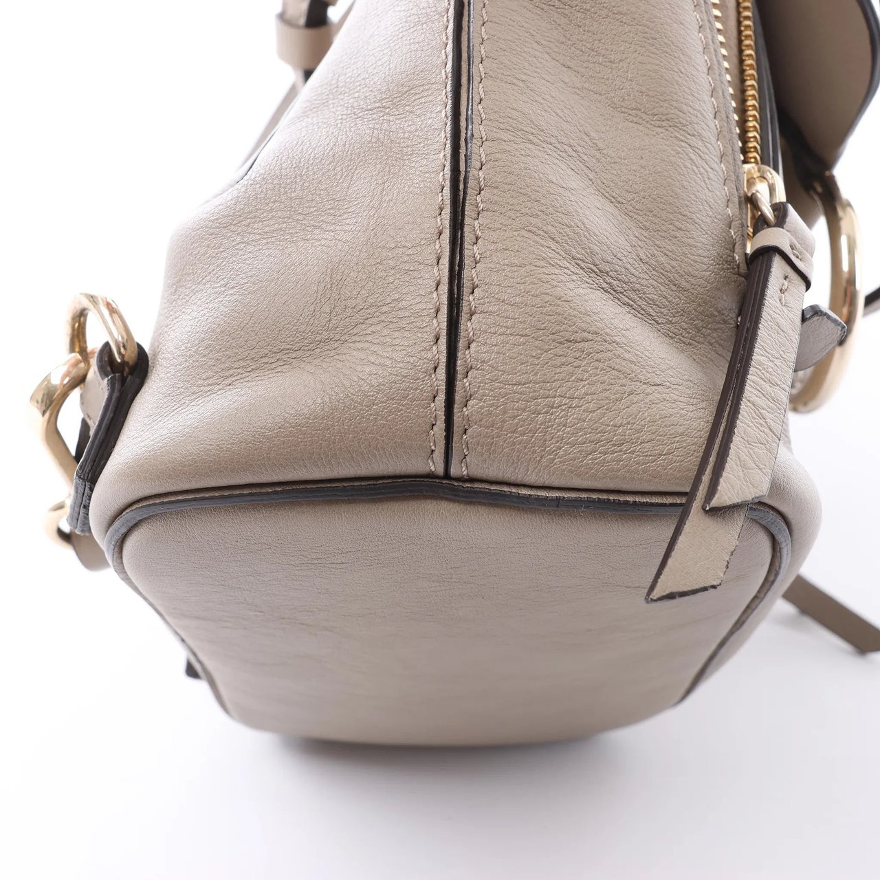 Chloé Chloe Faye Leather x Suede Backpack in Beige Beige