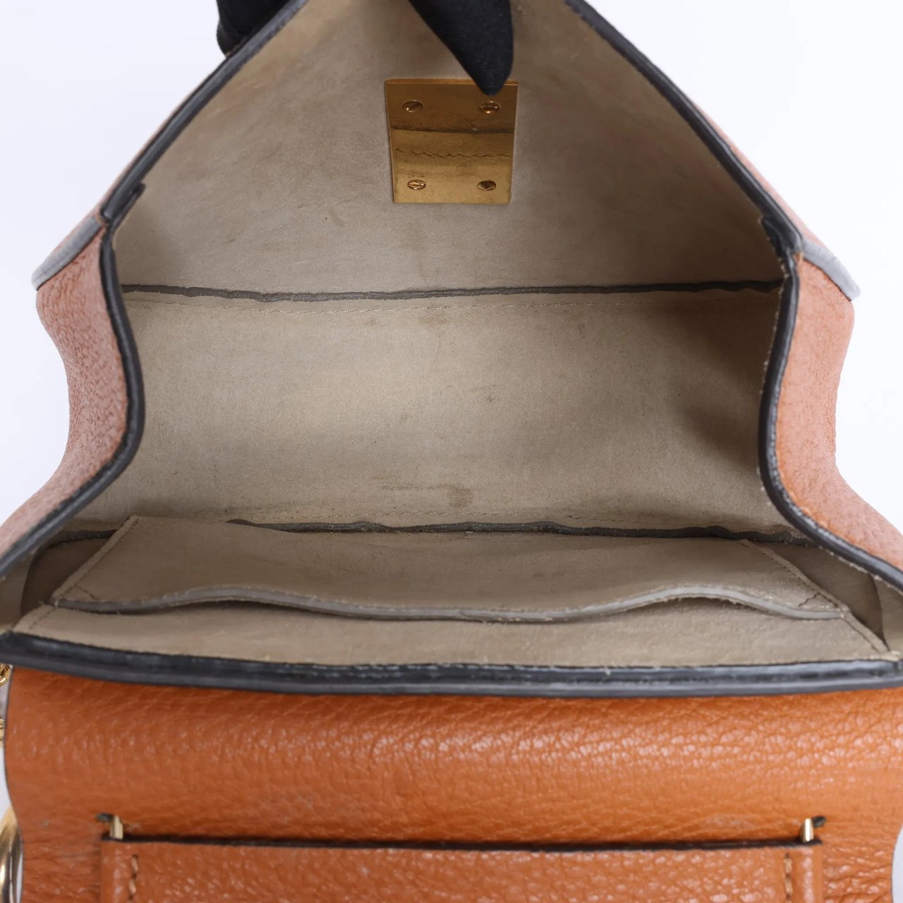 Chloé Chloe Drew Leather Chain Crossbody Bag in Brown Bruin