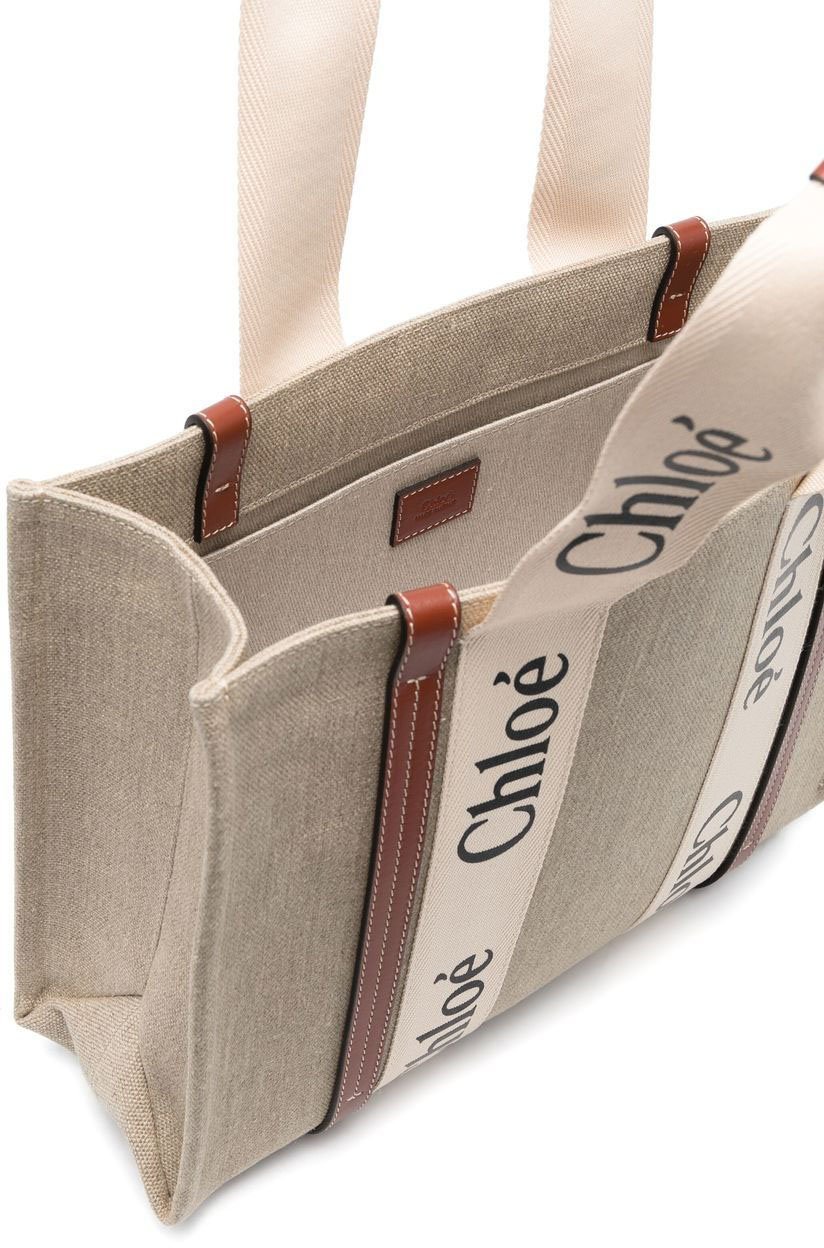 Chloé Bags Leather Brown Beige