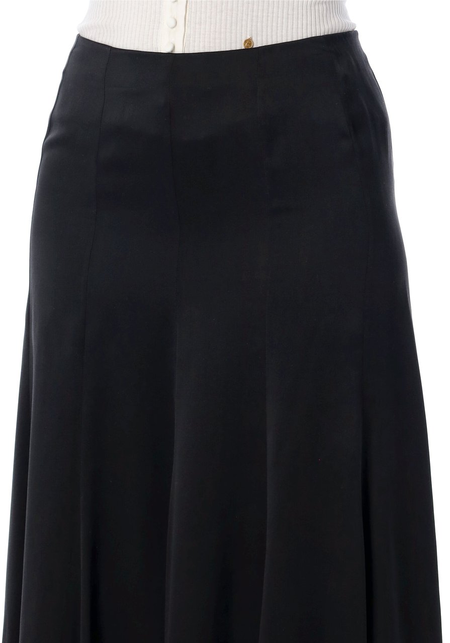 Chloé Long Skirt Silk Nero Zwart
