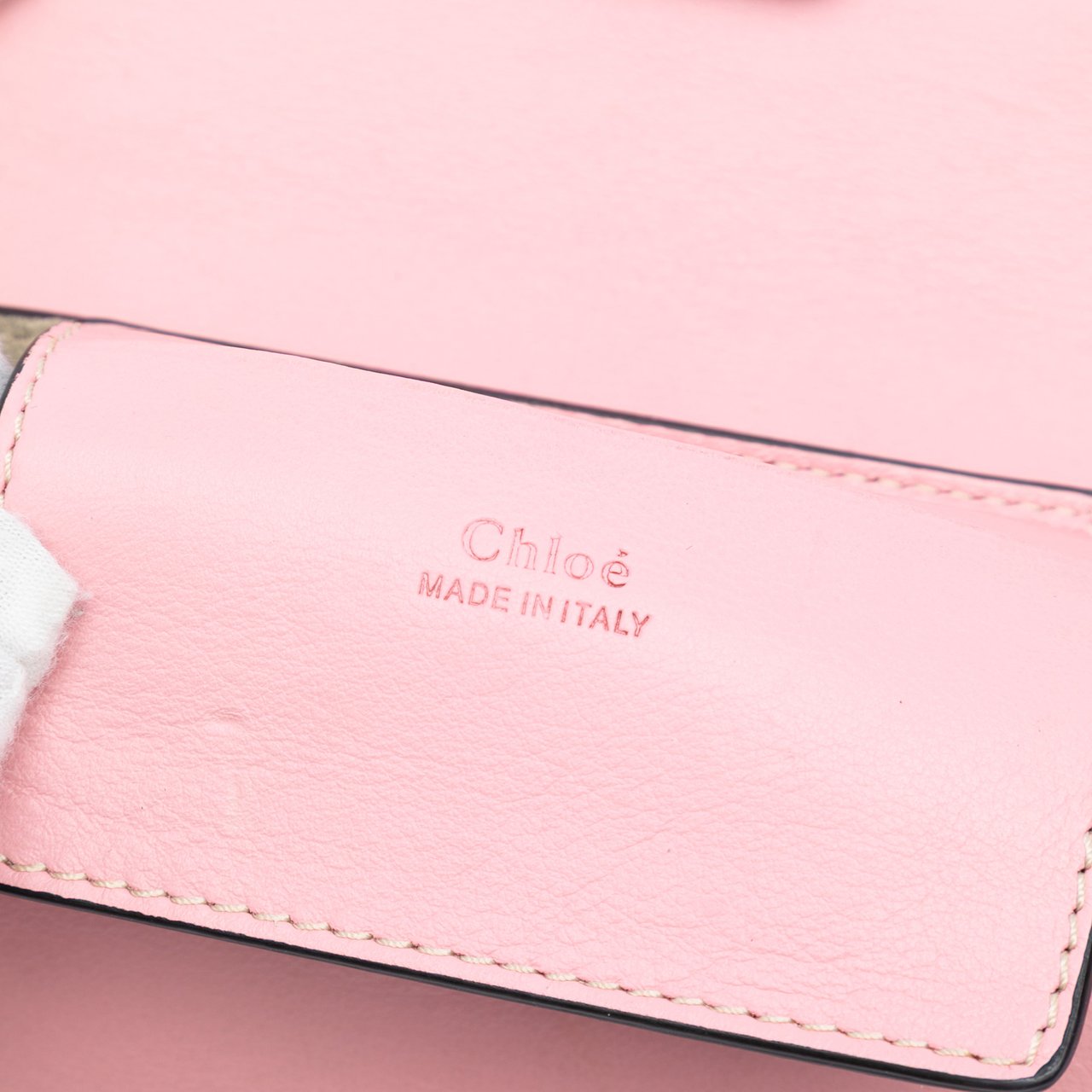 Chloé Mini Calfskin and Suede Faye Chain Crossbody Roze