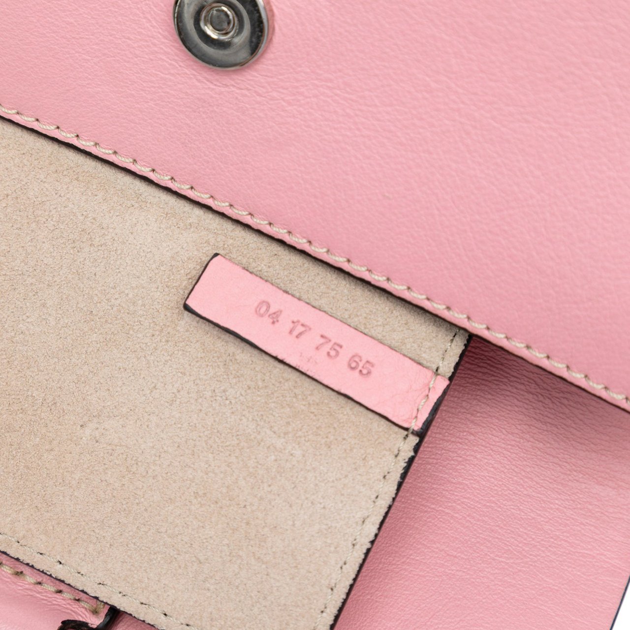 Chloé Mini Calfskin and Suede Faye Chain Crossbody Roze