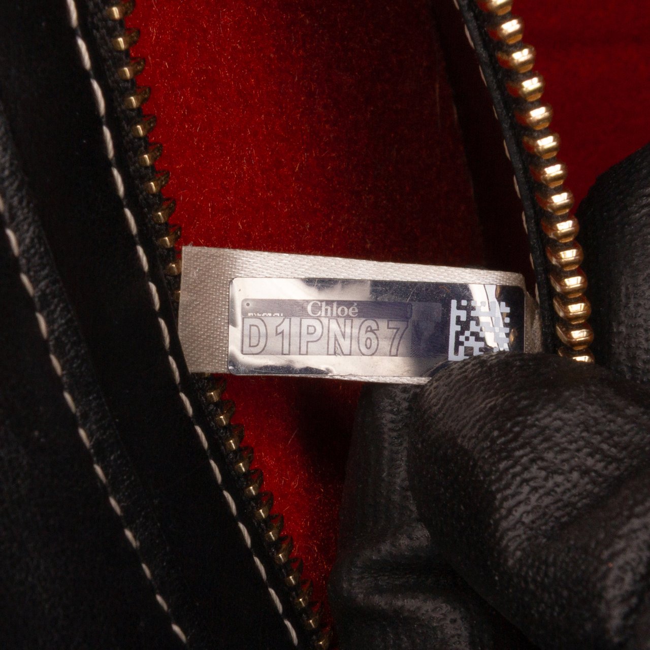 Chloé Small Wool Woody Satchel Rood