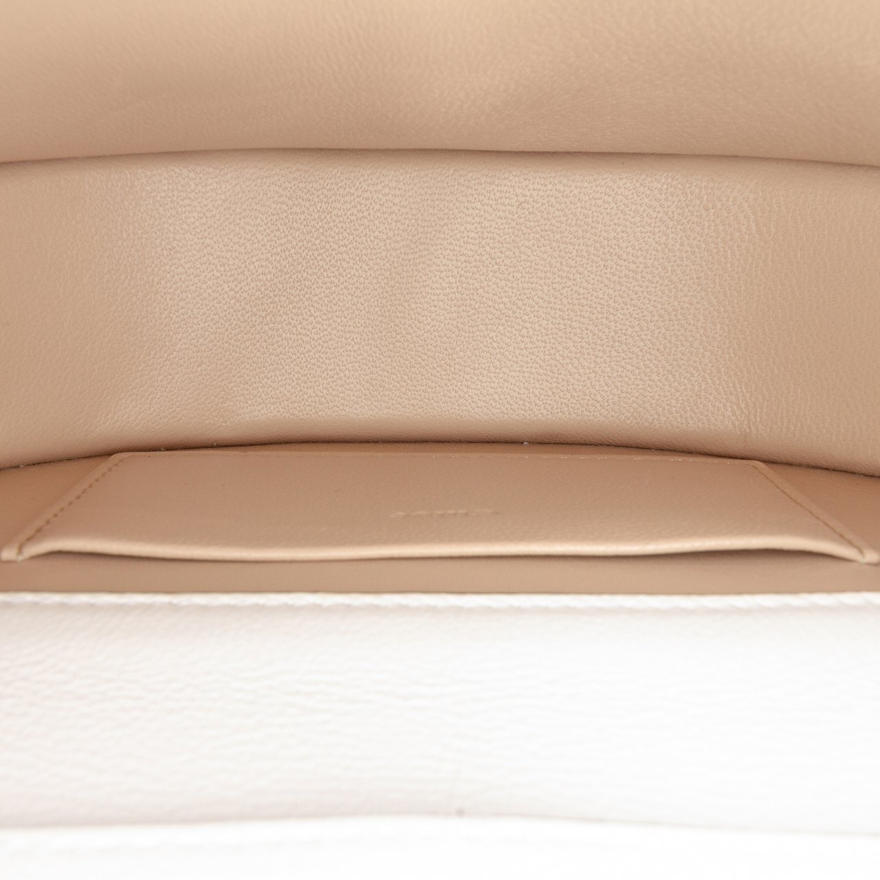 Chloé Mini Croc Embossed Calfskin Nile Bracelet Satchel Wit