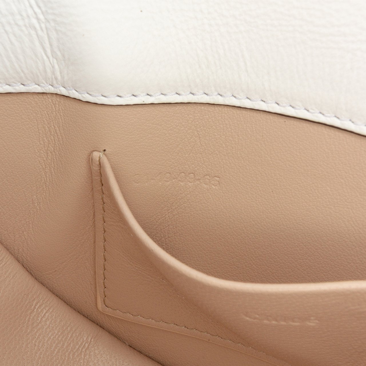 Chloé Mini Croc Embossed Calfskin Nile Bracelet Satchel Wit