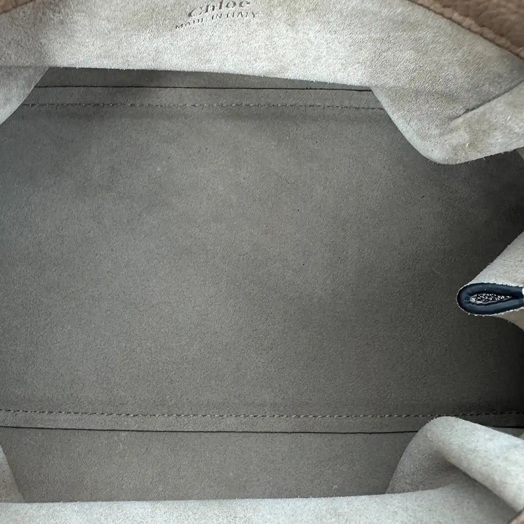 Chloé Chloé Darryl Clutch Pouch Cement Brown Leather / As New Divers