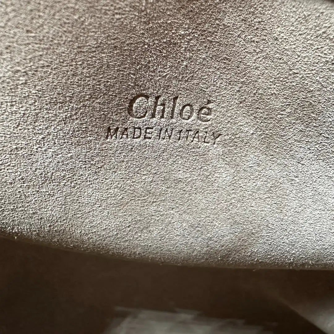 Chloé Chloé Darryl Clutch Pouch Cement Brown Leather / As New Divers