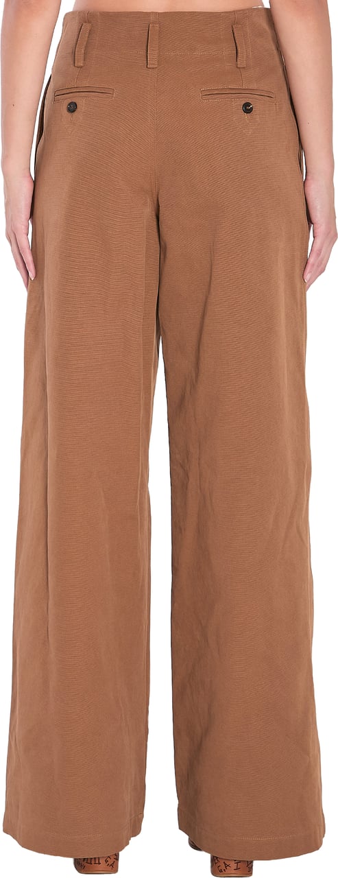Chloé Wide-leg Trousers Bruin