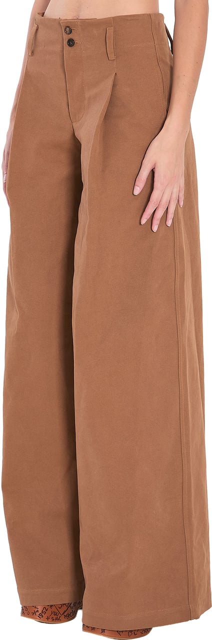 Chloé Wide-leg Trousers Bruin