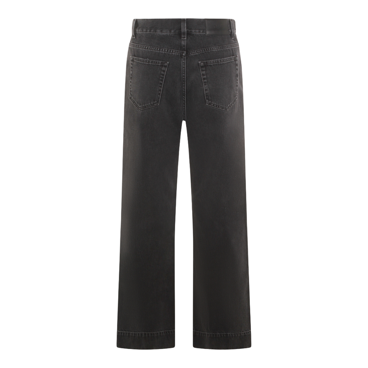 Chloé High-Waisted Straight-Leg Jeans with Five-Pocket Styling Zwart