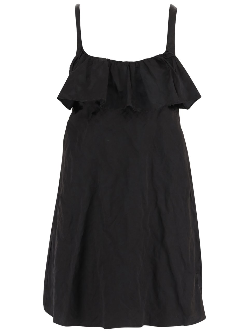 Chloé Mini Dress In Technical Satin Zwart