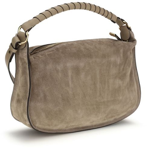 Chloé Chloé Beige Calf Leather Bos Taurus Shoulder Bag Beige