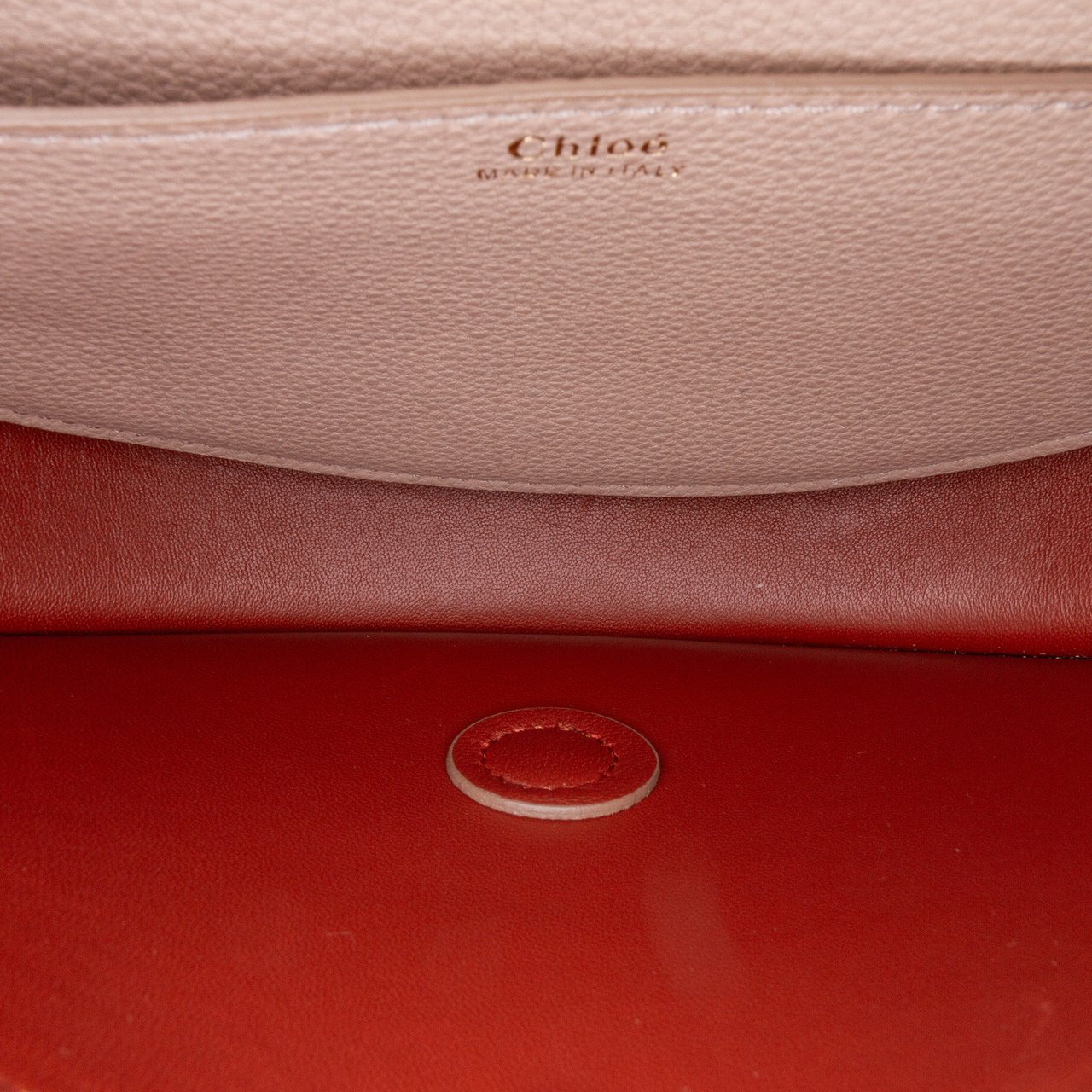 Chloé Grained Calfskin Marcie Chain Flap Bruin