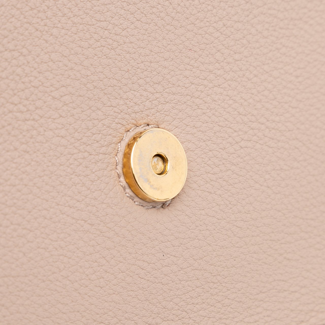Chloé Grained Calfskin Marcie Chain Flap Bruin
