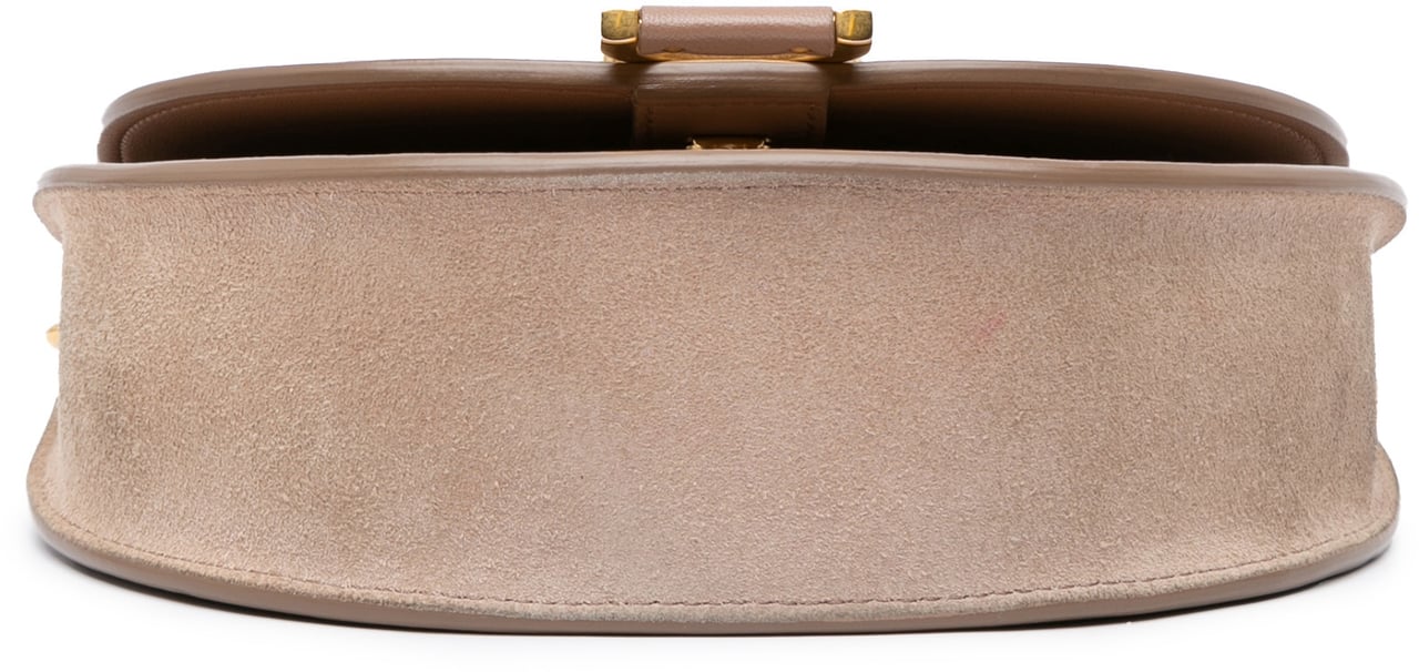 Chloé Grained Calfskin Marcie Chain Flap Bruin